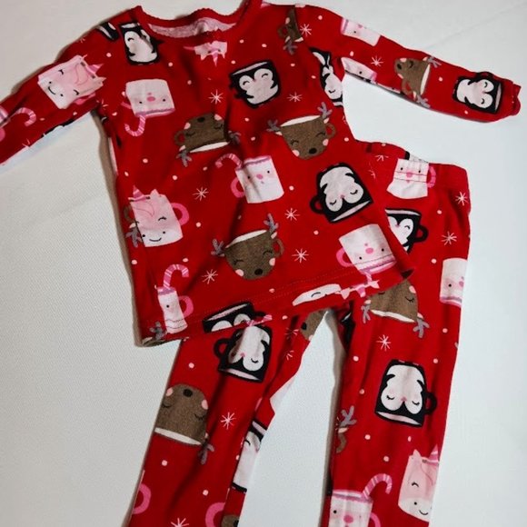 Just One You by Carters Holiday 2-Piece Pajama Set, 12M - Picture 1 of 3